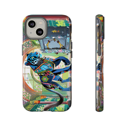 Cyber Panther's Hunt Phone Cases
