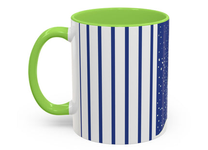 Snowman in Falling Snow Colorful Mugs (11oz, 15oz)