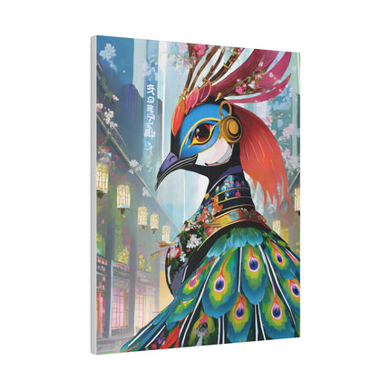 Techno Plumes Matte Canvas, Stretched, 0.75"