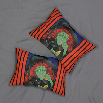 Mirror, Mirror A Witch's Touch Spun Polyester Lumbar Pillow