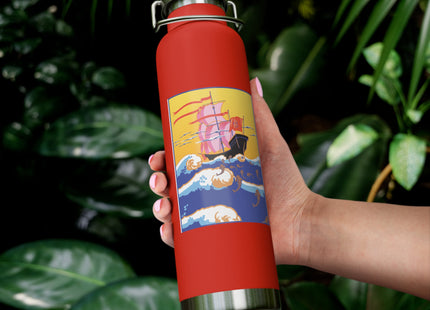 Golden Seas and Whimsical Dreams Copper Vacuum Insulated Bottle, 22oz