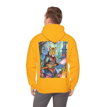 Cyberpunk Leopard – Heavy Blend™ Hooded Sweatshirt