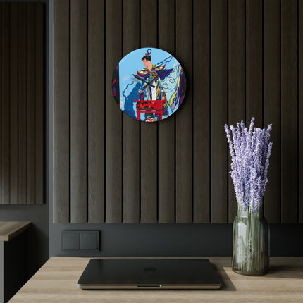 A Visual Journey by Umberto Brunelleschi Acrylic Wall Clock, Round and Square