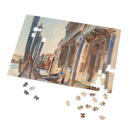 Gondola Moorings on the Grand Canal by John Singer Sargent Puzzle (30, 110, 252, 500-Piece)