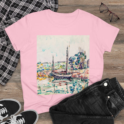 Concarneau by Paul Signac Women's Midweight Cotton Tee