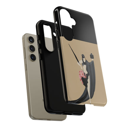 Dancer with Ink & Blossoms Phone Case – Elegant Grace & Artistic Poise