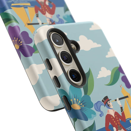 🌊🔭 The Lady Of The Seaside Lookout Phone Case – Art Deco Nautical Adventure