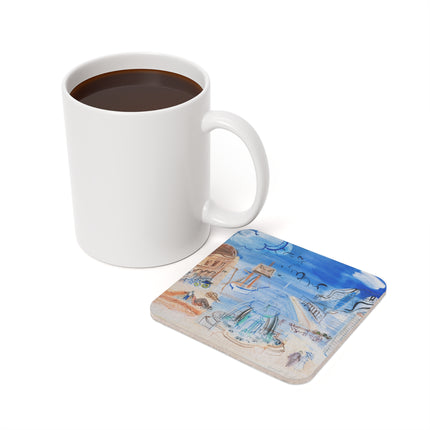Composition au port et à la fontaine by Raoul Dufy Coaster – Harbor Fountain & Fauvist Joy
