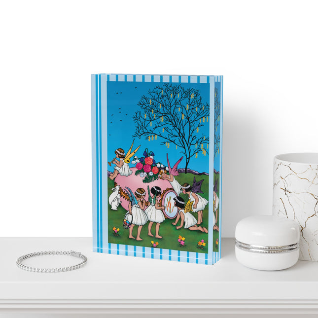 Enchanted Easter Gathering Acrylic Art Block