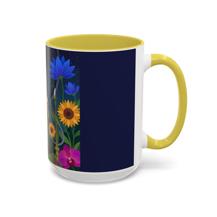 The Lady Of The Starlit Candles Colorful Mugs – Art Deco Theatrical Romance