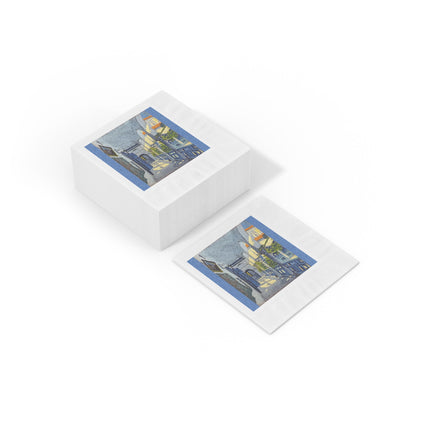 Gallery of a Moroccan Riad by George Gaudion White Coined Napkins