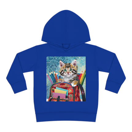 Whiskered Wanderings Toddler Pullover Fleece Hoodie