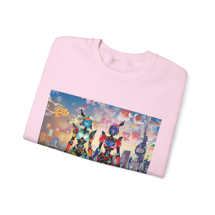 Cyber Punk Robot Models Unisex Heavy Blend™ Crewneck Sweatshirt
