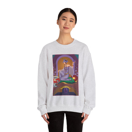 February & Amethyst (from the Gem Series) by Sofia Chiostri Heavy Blend™ Crewneck Sweatshirt