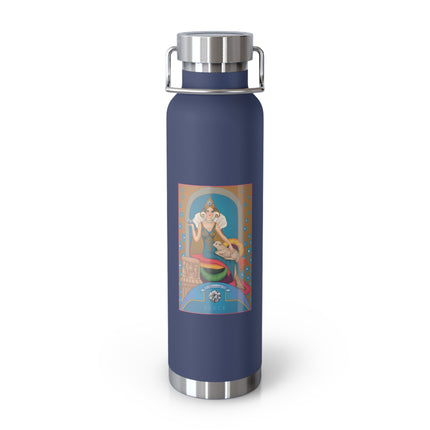 April & Diamond (from the Gem Series) by Sofia Chiostri Copper Vacuum Insulated Bottle, 22oz