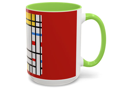Place de la Concorde by Piet Mondrian Colorful Mugs (11oz, 15oz)