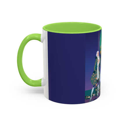 Moonlit Garden Waltz Colorful Mug (11oz, 15oz) – Rococo Romance, Garden Elegance & Enchanted Dance