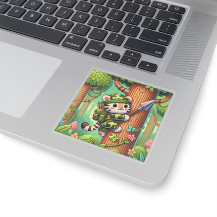 Stealthy Stripes Kiss-Cut Stickers (4 Sizes)