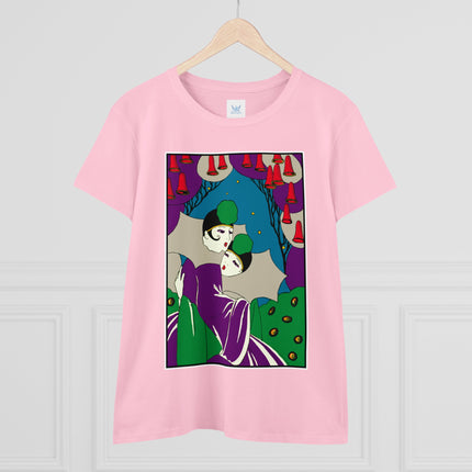 Two Pierrots Women's Midweight Cotton Tee