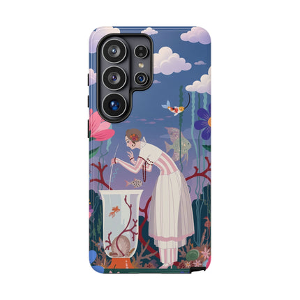 🐠🌸 The Enchanted Aquarium Garden Phone Case – Art Deco Underwater Fantasy