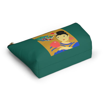 Dragon Fan Cosmetic Bag – Bold Chinese Fantasy & Elegant Strength