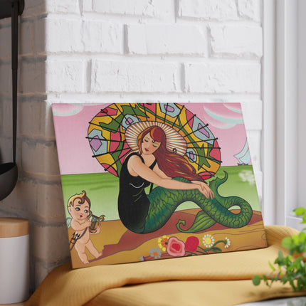 Siren Serenade Glass Cutting Board
