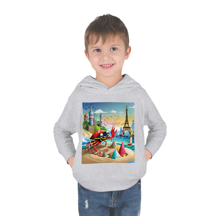 Crab Architect Toddler Pullover Fleece Hoodie