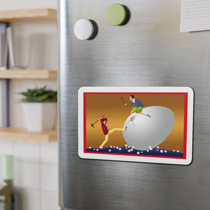 Crack-Up Comedy: The Great Egg Duel Die-Cut Magnets (5 Sizes)