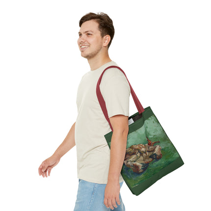 Crab on its Back by Vincent Van Gogh Tote Bag (AOP)