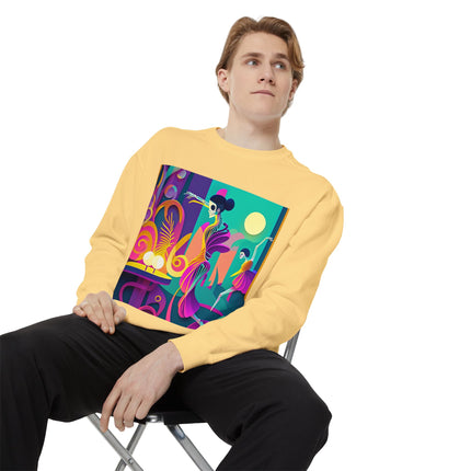 Dance of the Skeleton Ballerinas Unisex Garment-Dyed Sweatshirt