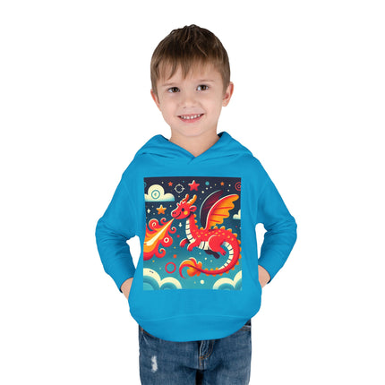 Starry Sky Dragon Toddler Pullover Fleece Hoodie