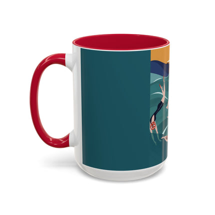 Summer Splash Colorful Mugs – Retro Beach Joy & Carefree Summer Vibes