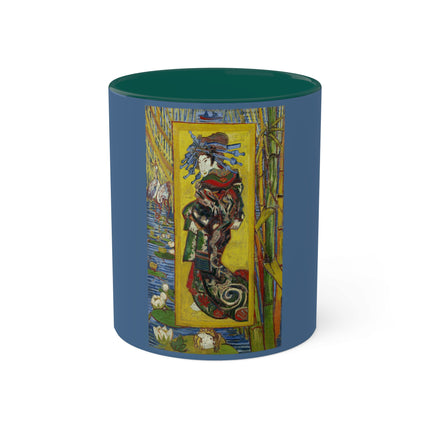 Courtesan (after Eisen) by Vincent Van Gogh Colorful Mugs, 11oz