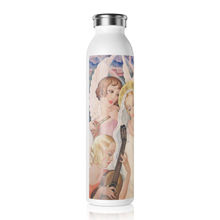 Madonna with Child Surrounded by Musical Angels by Gerda Wegener Slim Water Bottle