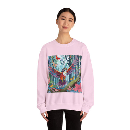Colorful Raptor Unisex Heavy Blend™ Crewneck Sweatshirt