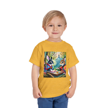 Fairy Animals Writing Wishes Toddler Short Sleeve Tee