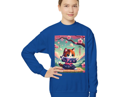 Samurai Kitten Youth Crewneck Sweatshirt