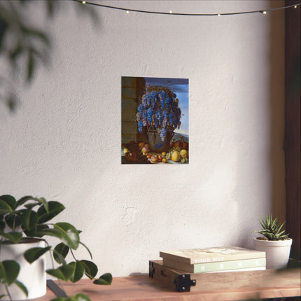 Still Life with Grapes and Other Fruit by Luca Forte Fine Art Posters