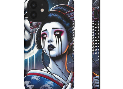 Geisha’s Black Ink Tears Phone Cases