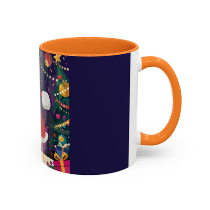 🎄❄️ The Christmas Snowball Dance Colorful Mug – Whimsical Holiday Fashion Fantasy