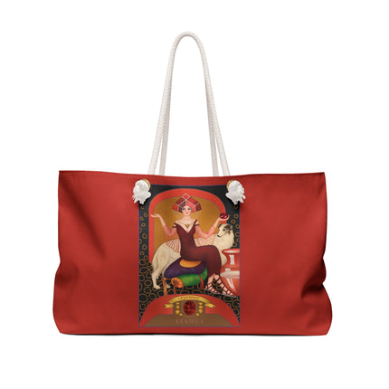 January & Garnet (from the Gem Series) by Sofia Chiostri Weekender Bag