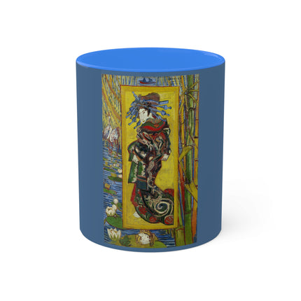 Courtesan (after Eisen) by Vincent Van Gogh Colorful Mugs, 11oz