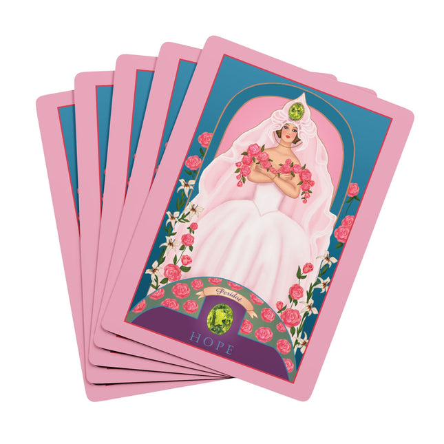 August & Peridot (from the Gem Series) by Sofia Chiostri Playing Cards