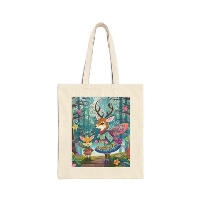 Enchanted Encounter Cotton Canvas Tote Bag