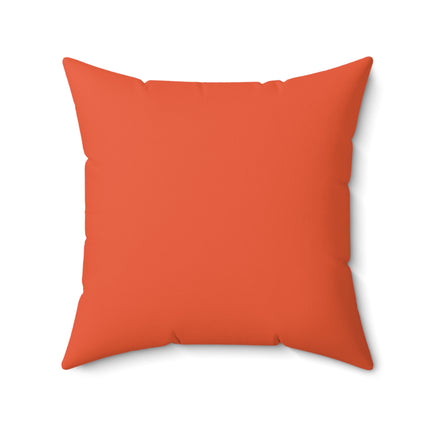 Autumn Serenade in Peach and Orange Spun Polyester Square Pillow