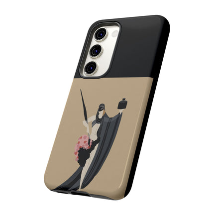 Dancer with Ink & Blossoms Phone Case – Elegant Grace & Artistic Poise