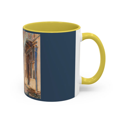 Gondola Moorings on the Grand Canal by John Singer Sargent Colorful Mugs (11oz, 15oz)
