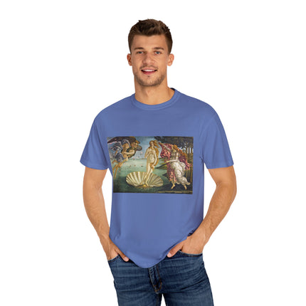 Birth of Venus by Sandro Botticelli Unisex Garment-Dyed T-shirt