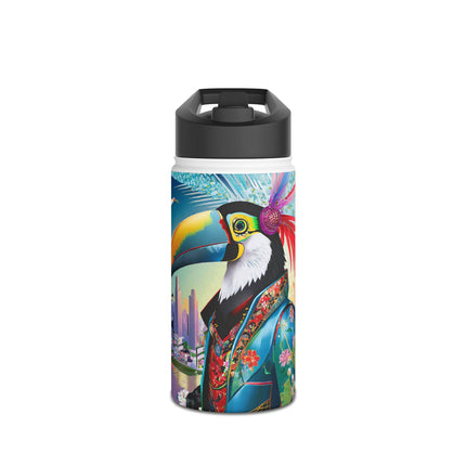 Cyber Toucan Chic Stainless Steel Water Bottle