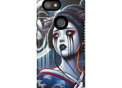 Geisha’s Black Ink Tears Phone Cases
